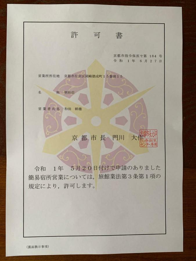 京都 明和荘酒店 外观 照片
